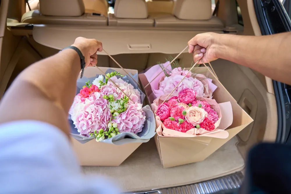 Bouquet de fleurs artisanales à Astaffort